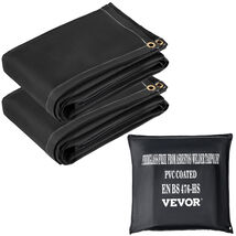 VEVOR Fire Blankets, 2 Pack Welding Blankets, 6' x 10' Fire Suppression ... - $43.90