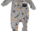 Infant Boys &amp; Girls Gray &amp; Orange Candy Halloween Sleeper Pajamas Size 3... - £6.33 GBP