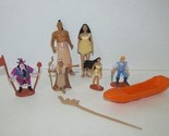 Disney figures Pocahontas Powhatan John Smith Kocoum boat mixed lot - $9.89
