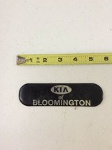 KIA OF BLOOMINGTON Vintage Car Dealer Plastic Emblem Badge Plate - £23.59 GBP
