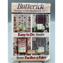 UNCUT Vintage Sewing PATTERN Butterick 6677, 1993 Waverly Window Dressing - $28.06