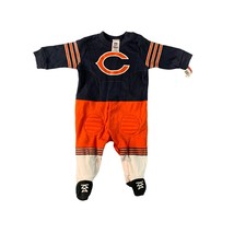 NFL Boys Infant Baby Size 3 months Chicago Bears 1 Piece Footed Pajama Football  - £10.05 GBP