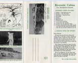 Riverside Cabins Brochure Mailer Murfreesboro Arkansas 1950&#39;s - £17.10 GBP