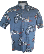 Clearwater Outfitters Men Hawaiian camp shirt M pit to pit 23 motorcycle cotton - £13.13 GBP