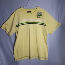Coogi Australia Men&#39;s Yellow Pull-Over Short Sleeve V-Neck T-Shirt Size XXL - £21.48 GBP