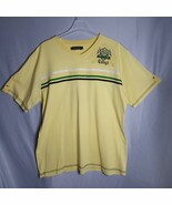 Coogi Australia Men&#39;s Yellow Pull-Over Short Sleeve V-Neck T-Shirt Size XXL - $37.08 CAD