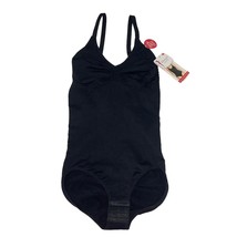 Skinnygirl Bodysuit Black Tummy Toner Panel Seamless Shaper Firm Control... - $43.98