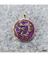 The Kowloon (Purple) Jade Dragon Pendant with 14K Gold - £226.47 GBP