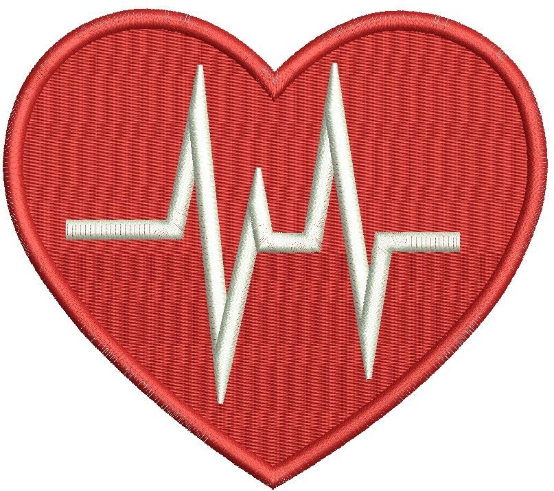 Pink Heartbeat Rate Medical Pattern, Healthcare Design - $1.99