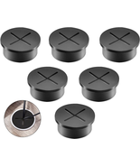 Flexible Cable Cord Grommet 6Pcs - 1 Inch Silicone Desk Grommets Cable P... - $10.66