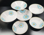 6 Pc Noritake Up-Sa Daisy Soup Cereal Dessert Bowls Set Vintage Floral J... - $88.77