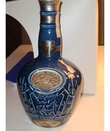 Spode Royal Salute Scotch Whiskey Bottle Blue Empty - $18.69