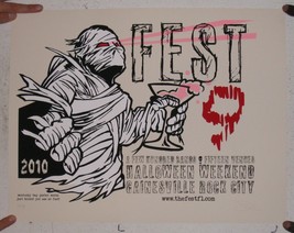 Fest 9 Poster Siebdruck Gainesville 2010 - £21.92 GBP