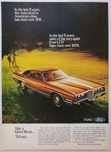 1971 Print Ad The &#39;71 Ford LTD 2-Door Very Quiet Car Strong Luxurious - £8.17 GBP