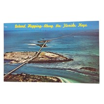 Postcard Island Hopping Along The Florida Keys Aerial View Chrome Unposted - £5.44 GBP