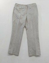 Laura Petites Women&#39;s Casual Pants Size 4 Gray Polyester Mid Rise - $7.92