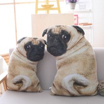 3D Simulation Belldog Plush Toy Pillow Real Life Doll Funny Pug Dog Doll... - £32.62 GBP+