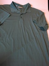 Men&#39;s Green Cutter &amp; Buck Large Cotton Polyester Golf Polo Shirt 020-03 - $5.85