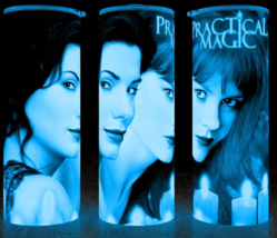 Glow in the Dark Practical Magic Witches with Candles Cup Mug Tumbler 20oz - £18.34 GBP