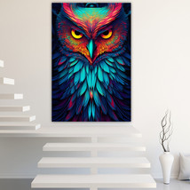 Colorful Owl Canvas Painting Wall Art Posters Landscape Canvas Print Picture - £11.14 GBP+
