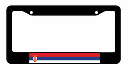 Serbia Serbian Flag Country Stripe Colors Racing Car Truck License Plate Frame - £9.40 GBP