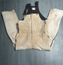 Men&#39;s Work Bib Canvas Vintage Made In USA Overalls Size Lg? See Measurements - £19.64 GBP