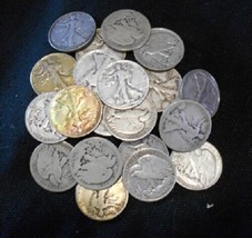 1 Walking Liberty Half Dollar, 90% Silver, Rare Old Coin, Bullion or Col... - $18.95