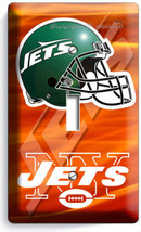 Ny New York Jets Football Team Logo 1 Gang Light Switch Wall Plate Man Cave Room - £9.64 GBP