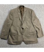 Michael Kors Blazer Men&#39;s 46R Shepherd Check Brown Polyester Blend Adults - $456.77 MXN