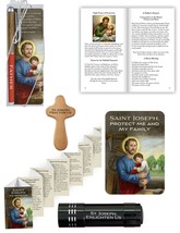 FATHER&#39;S DAY! St. Joseph Gift Set for Christian Men - Devotional, Cross, &amp; more! - £19.65 GBP