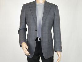 Mens sport Coat APOLLO KING English Plaid 100% Wool super 150's C17 Gray New image 9