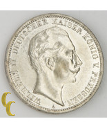 1912-A German States Prussia 3 Mark BU Condition Berlin KM#527 - $183.27 CAD