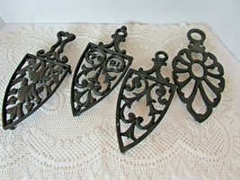 Set Of 4 Wilton Cast Iron Trivets Hot Plates 8&quot; - £22.48 GBP