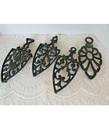 SET OF 4 WILTON CAST IRON TRIVETS HOT PLATES 8&quot;  - $39.13 CAD