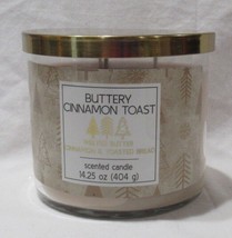 Kirkland&#39;s 14.25 oz Large 3-Wick Candle up to 40 hrs BUTTERY CINNAMON TOAST - £22.36 GBP