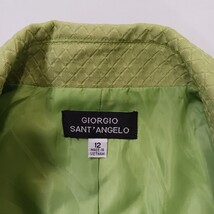 Giorgio Sant’Angelo Women's Green 2-Button Front Blazer Size 12 image 3