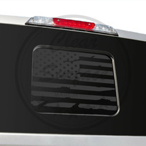 Fits Ford F150 F250 F350 Back Middle Window Distress American Flag Decal... - $18.99