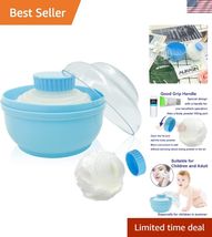 Storage Body Powder Container, Large 3.5" Fluffy Body After-Bath Powder ... - $23.74