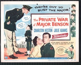 Private War of Major Benson 11&quot;x14&quot; Title Lobby Card #1 Charlton Heston Julie... - £32.80 GBP