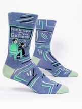 Blue Q Men's Funny Crew Socks F**K off I'm Gaming (Men shoe size 7-12) - $13.85