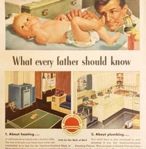 1947 American Standard Heating Plumbing Advertisement Appliances Fathers DWNN21 - £23.16 GBP