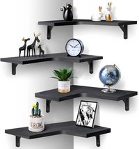 Floating Corner Shelves for Wall Décor Storage - £43.28 GBP