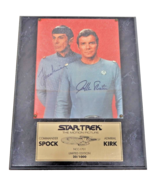 Signed WILLIAM SHATNER + LEONARD NIMOY Star Trek Photo Plaque Ltd Ed 20/... - $672.35 CAD