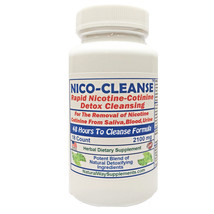 Nico-Cleanse And Detox, Nicotine, Cotinine Removal From Your System in 48 Hours  - £22.39 GBP