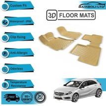 3D Molded Interior Car Floor Mat for Mercedes-Benz A-Class 2012-UP(Beige) - £75.61 GBP