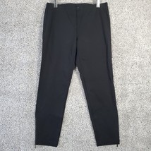 Eileen Fisher Pants Womens Small Petite Black Pull On Skinny Ankle Zippers - $34.15