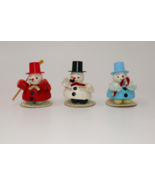 Midcentury Snowman Figures Mica Putz Paper Pipe Cleaner Snowman Lot - $137.61 CAD