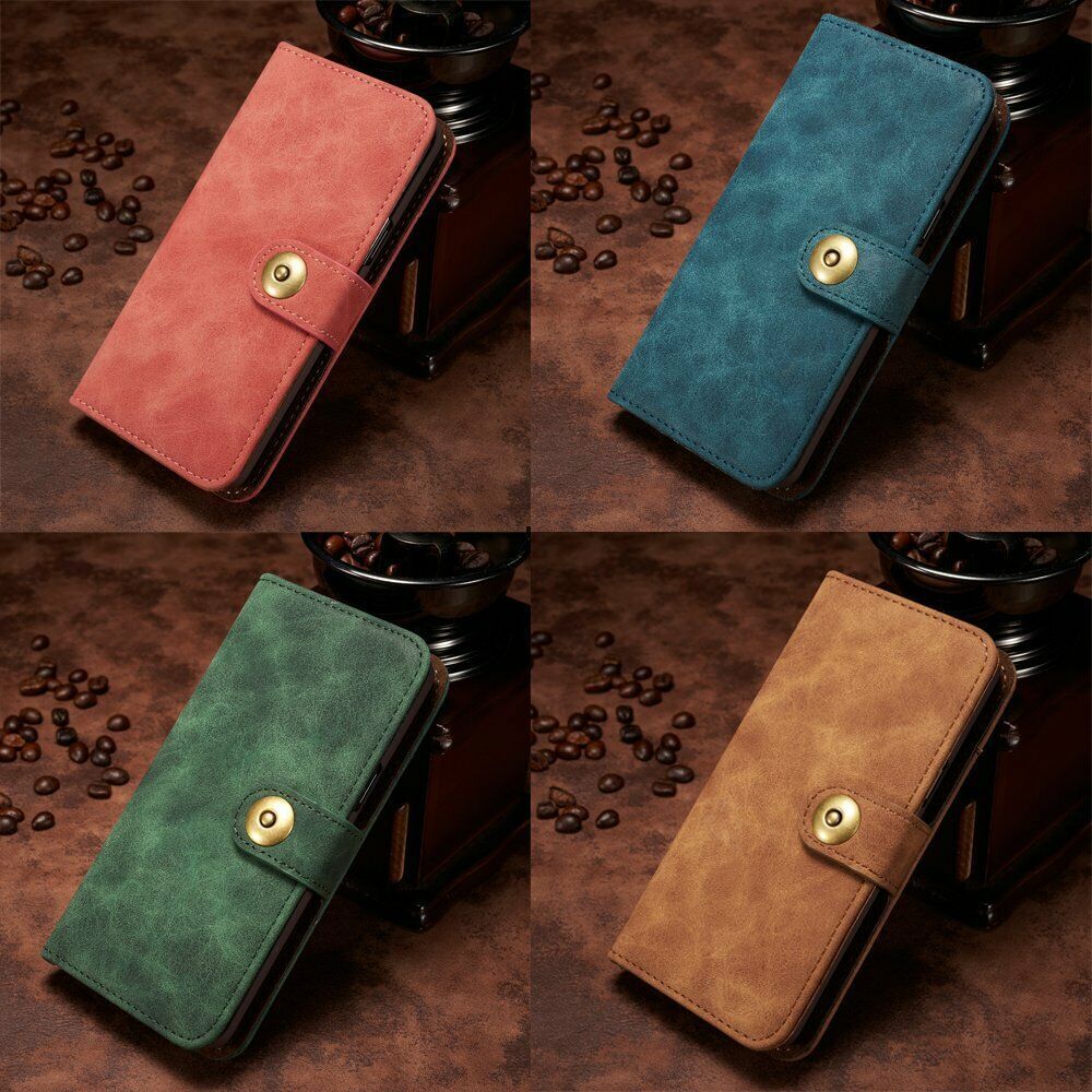 K57) Leather wallet FLIP MAGNETIC BACK cover Case for Samsung Galaxy model