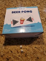 Inflatable Pool Party Floating Beer Pong Table , White, 6+ Feet NIB Never Used - £39.76 GBP