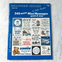 340 More Mini Messages Cross Stitch Designs by Dale Burdett Book 2 Vintage - $208.20 MXN